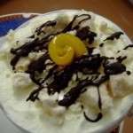 Chajá con dulce de leche