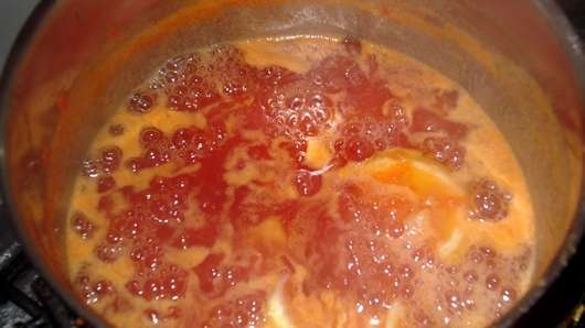 Hirviendo Mermelada De Tomate