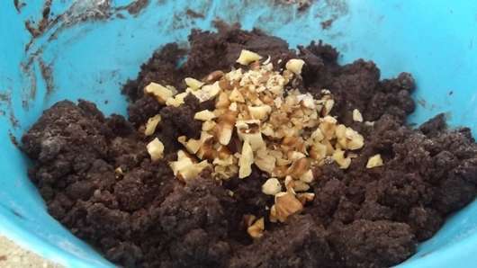 Preparacion Para Brownie-con-nueces