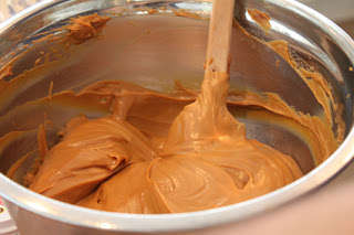 mezcla de queso crema y dulce de leche