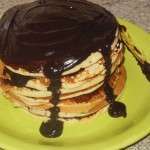 Panqueques americanos con chocolate