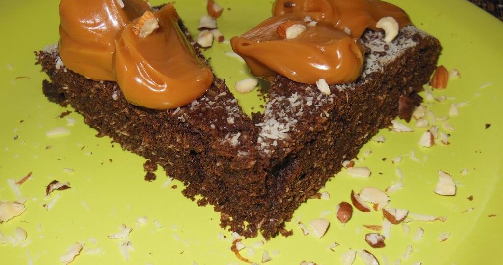 torta de chocolate y coco